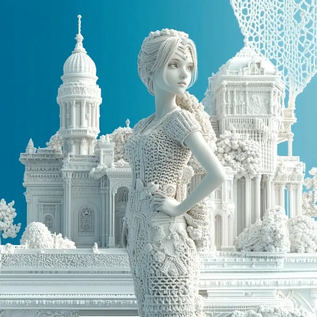 Pop Art Sailor Moon Architecture Midjourney提示词