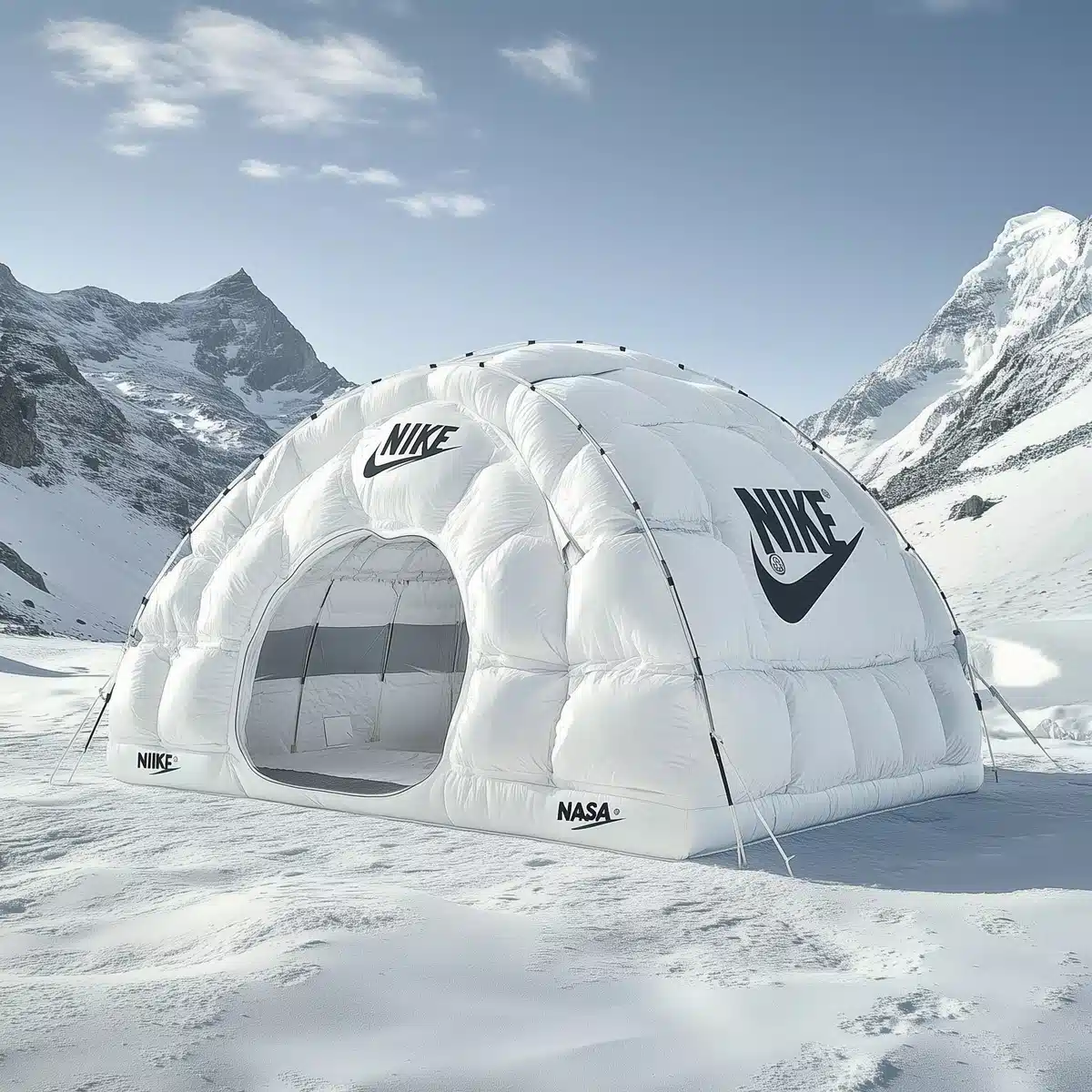 Futuristic Nike-NASA Tent Midjourney提示词