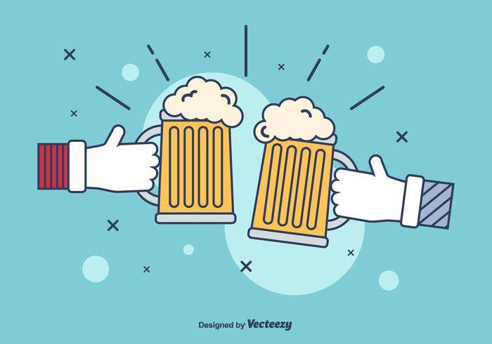 啤酒插图矢量