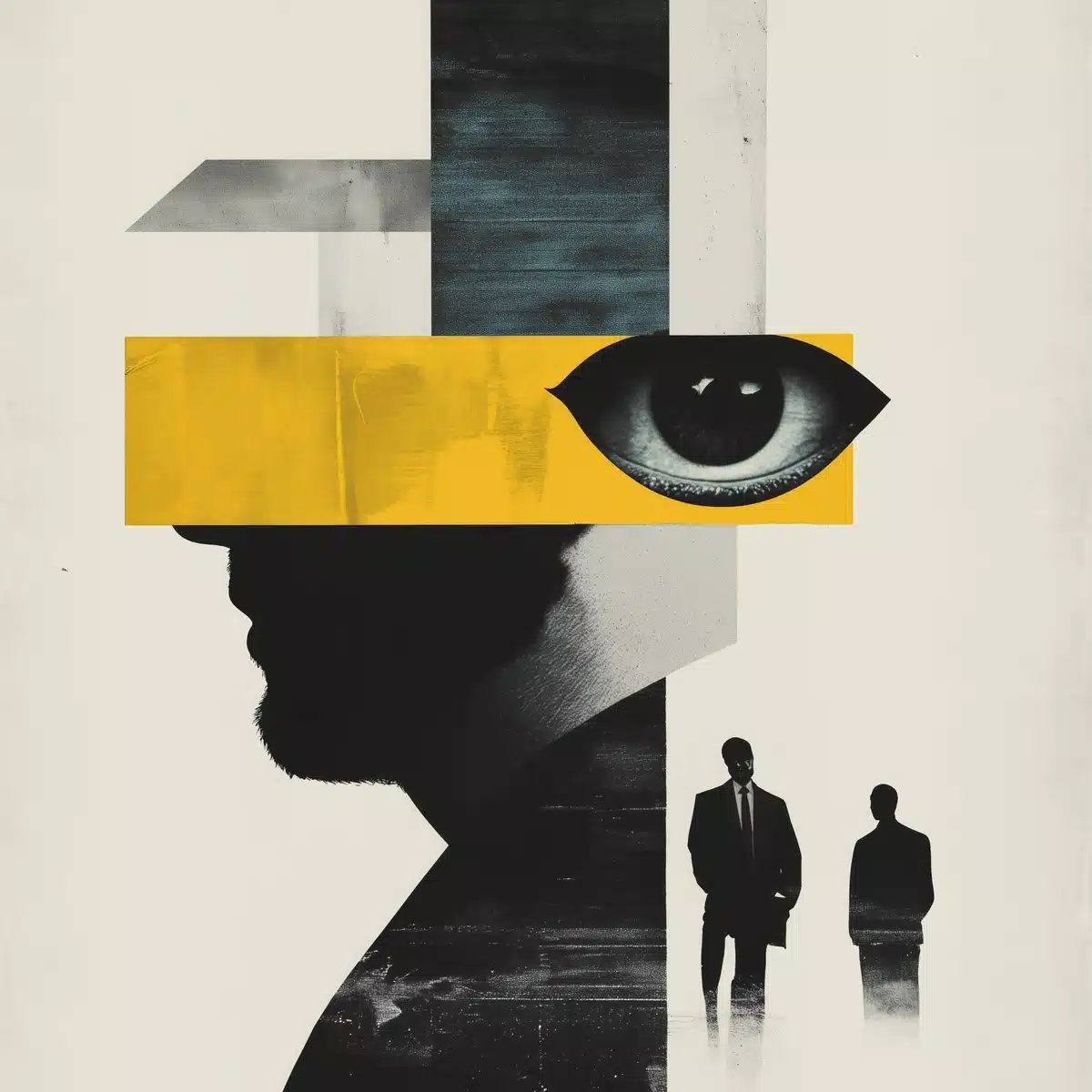 Minimal Collage of Investigation Midjourney提示词