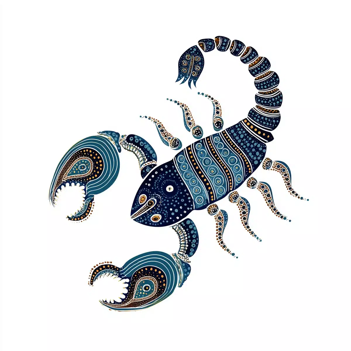 Gond Scorpio Vector Design Midjourney提示词