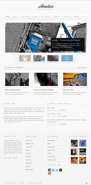 wordpress cms 主题：anolox