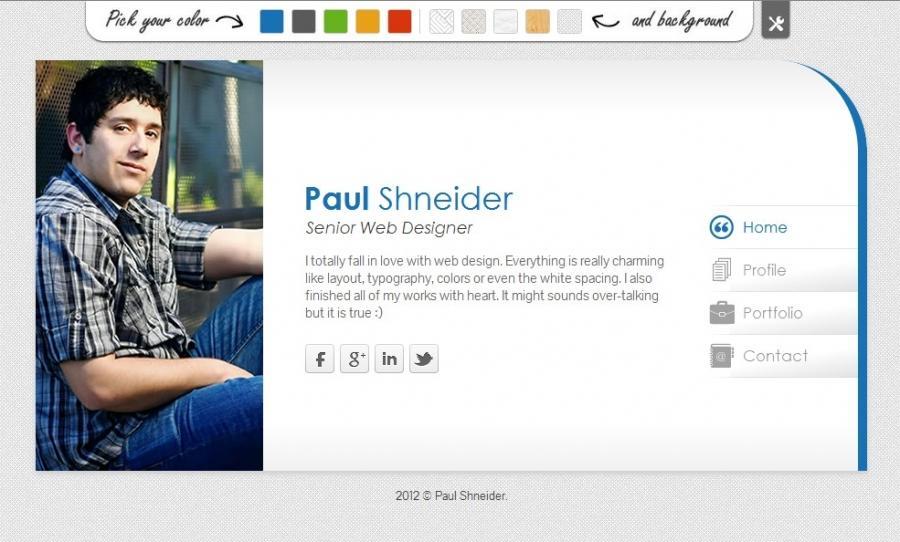 Personal&nbsp;vCard&nbsp;Template
