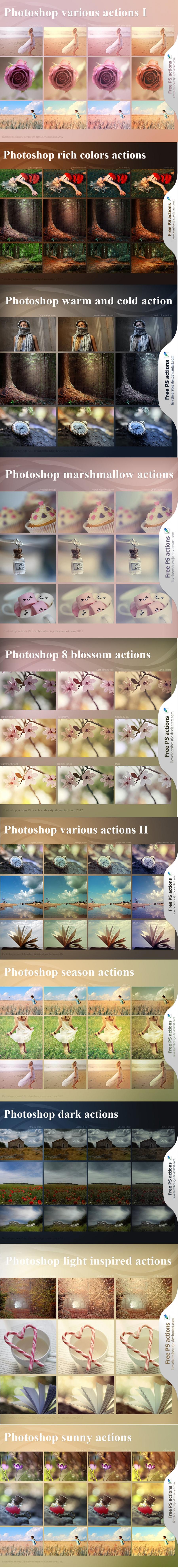 Photoshop调色动作(actions19种唯美)