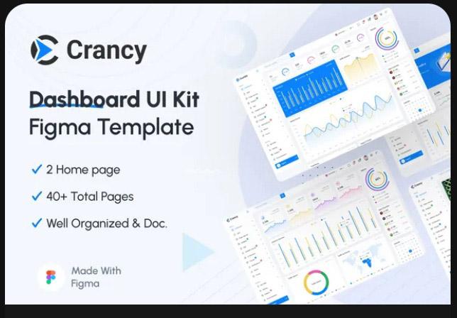Crancy - Admin Dashboard Figma UI Kits Template