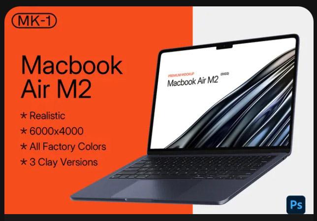 Macbook Air M2 - Mockup