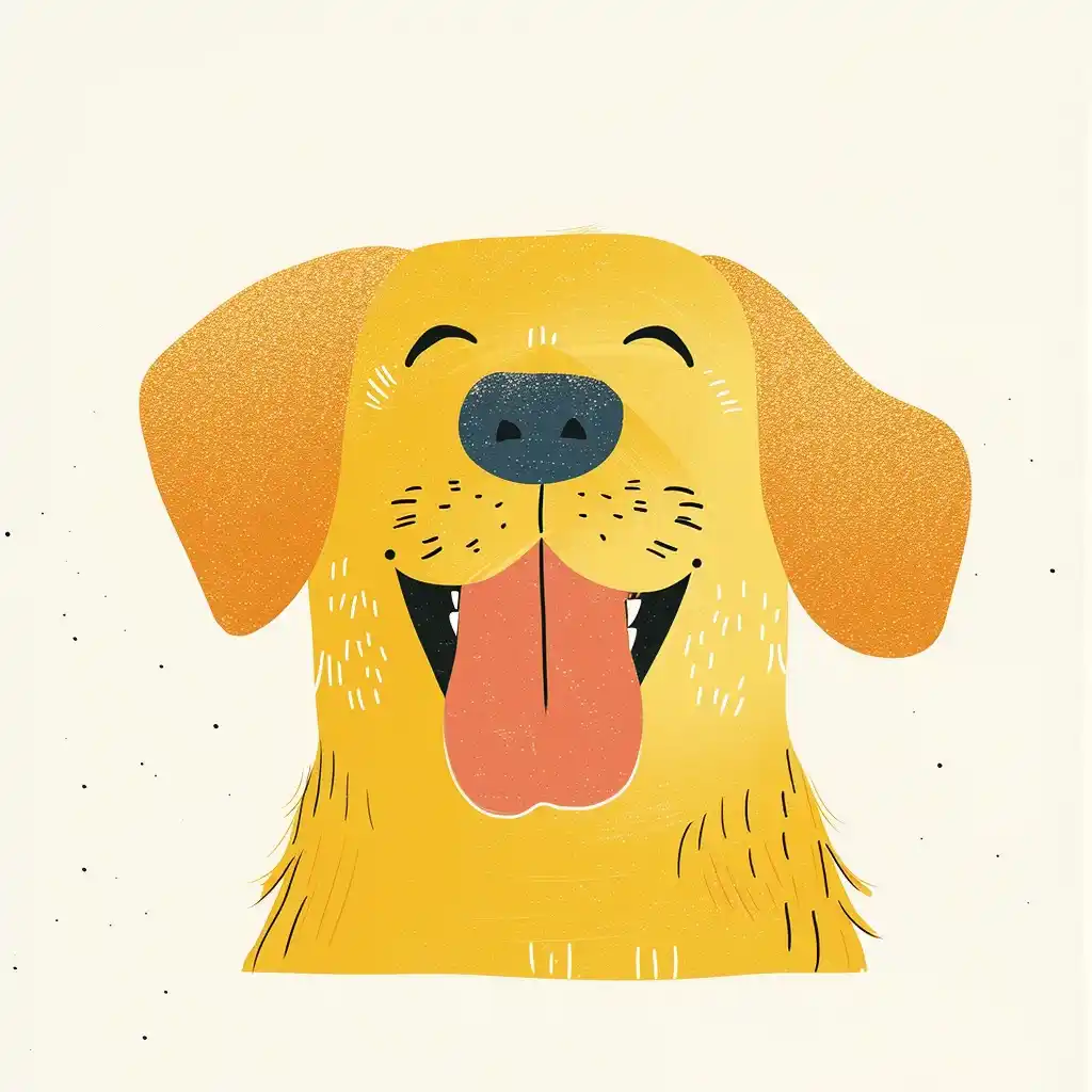 Abstract Retriever Portrait Midjourney提示词