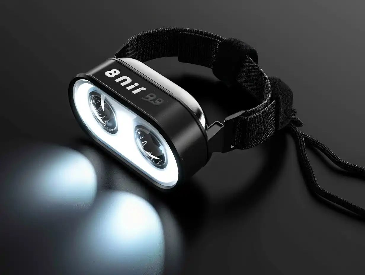 Industrial Mini Headlamp Design Midjourney提示词
