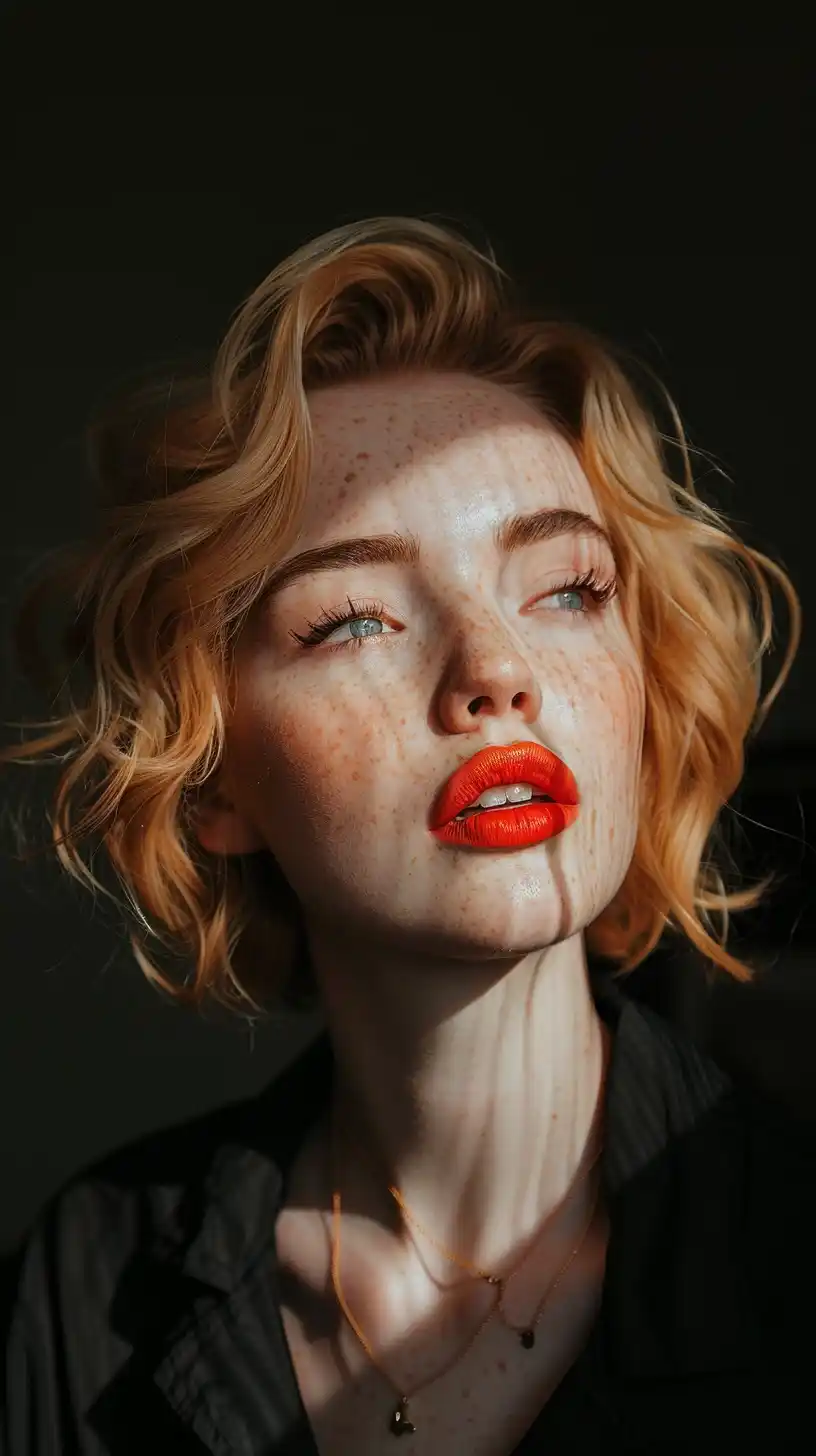 Vintage Marilyn Portrait Midjourney提示词