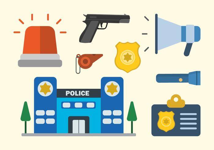 平的警察载体