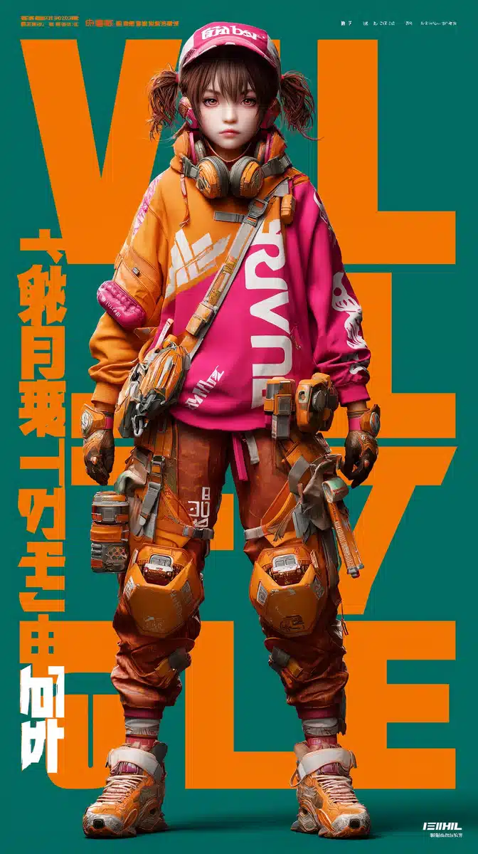 Collage of Cosplay Chaos Midjourney提示词