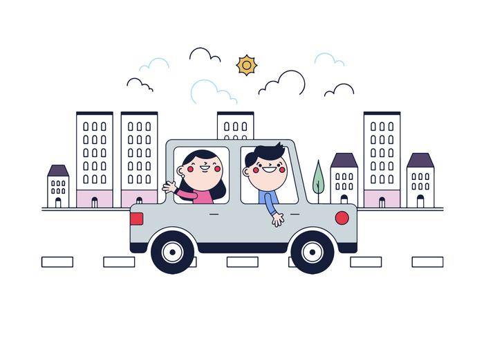 免费的拼车矢量