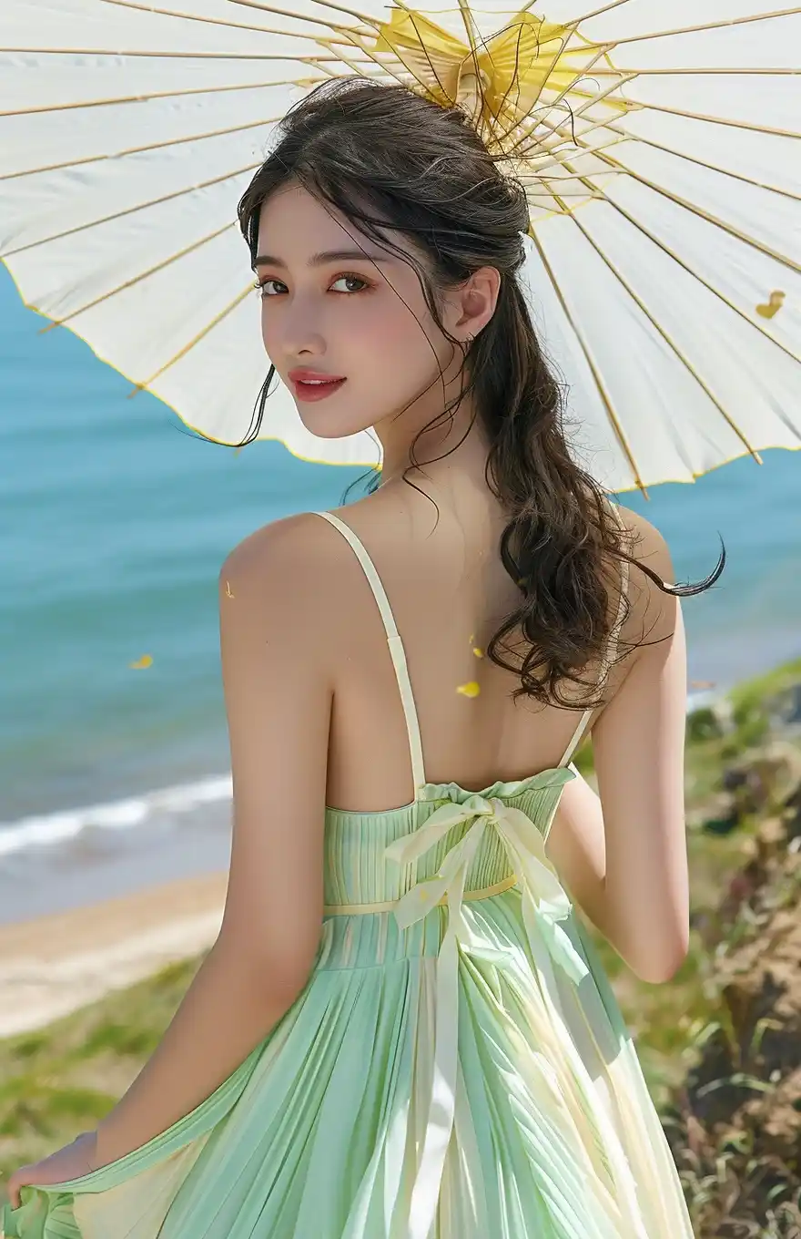 Fashionable Chinese Girl by Lake Midjourney 提示词生成效果