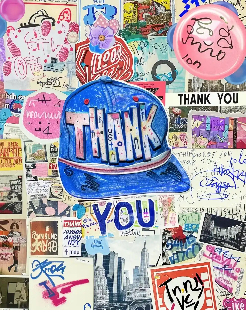 Nostalgic NYC Collage Midjourney提示词