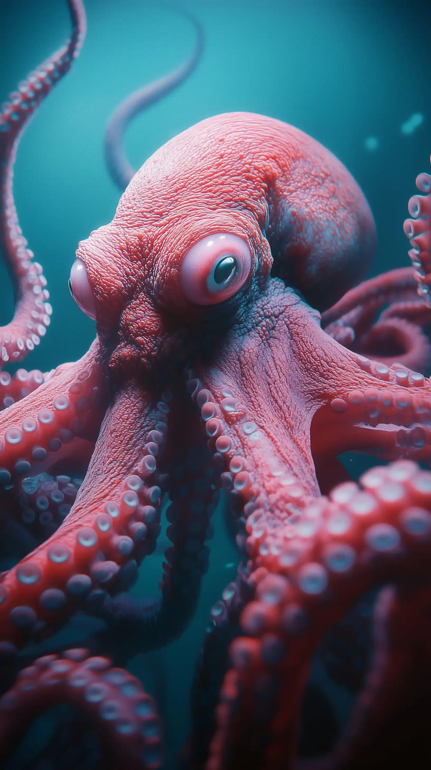 Closeup Octopus Eye Detail Midjourney提示词