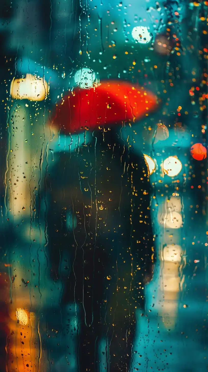 Cinematic Lima Rain Walk Midjourney提示词