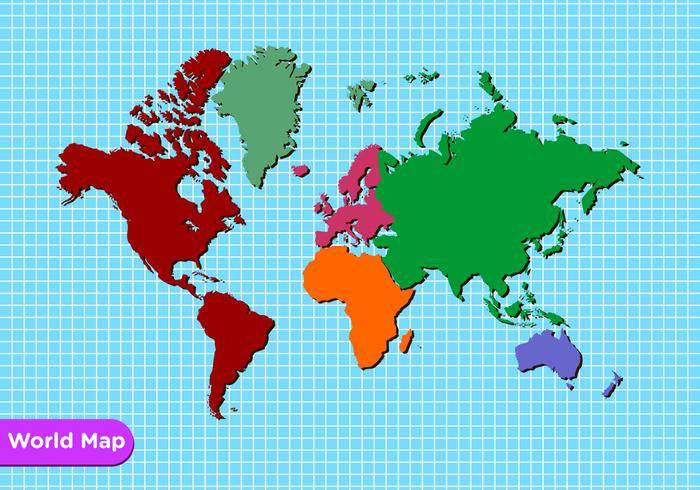 世界地图免费矢量