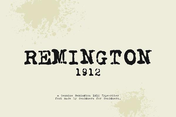 Remington 1912 Typewriter Font