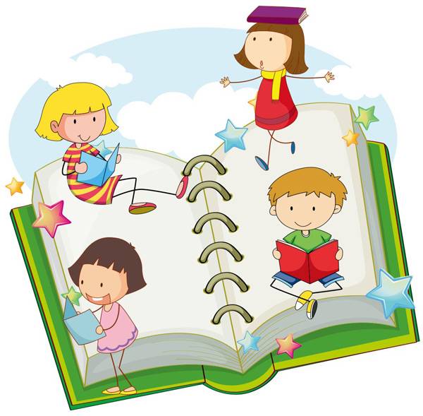 看书学习的孩子