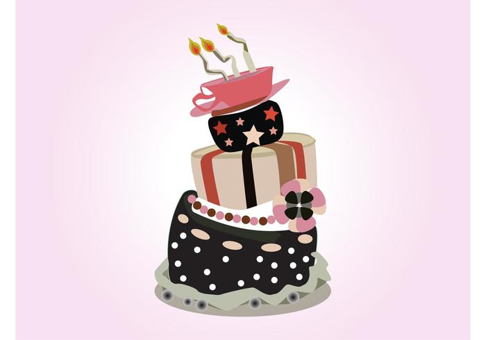 矢量生日蛋糕
