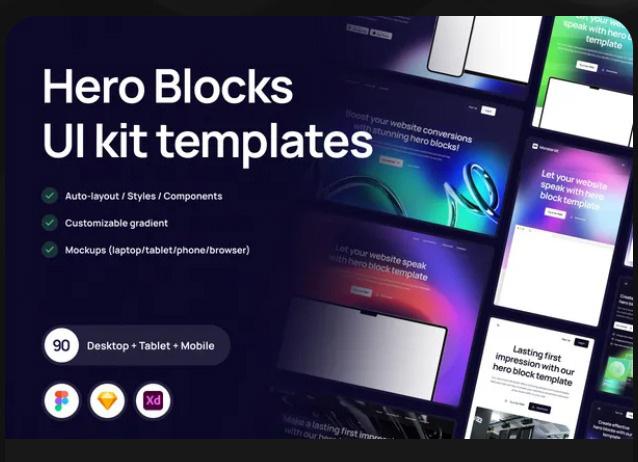 Hero UI kit template