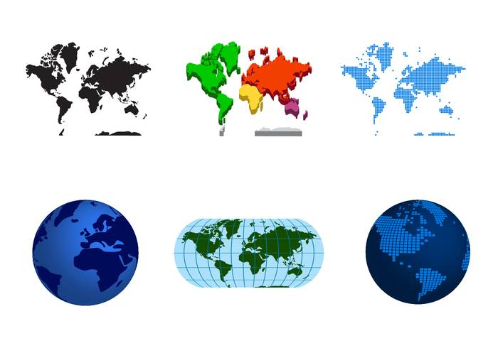 免费的世界地图矢量