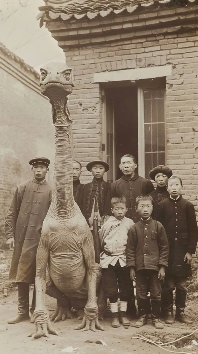 Qing Group with Alien Midjourney提示词