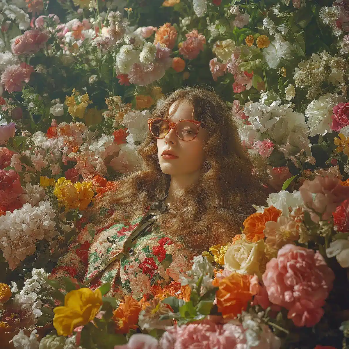 Surreal Gucci Floral Fashion Midjourney提示词
