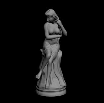 裸女雕塑3D素材02