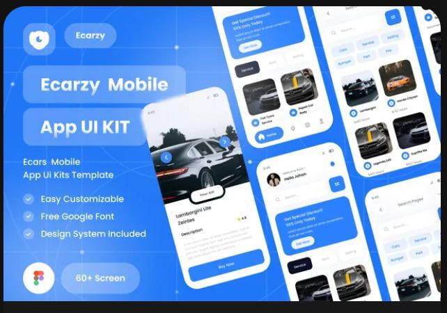 Ecarzy - Car Marketplace Modern App UI Kit