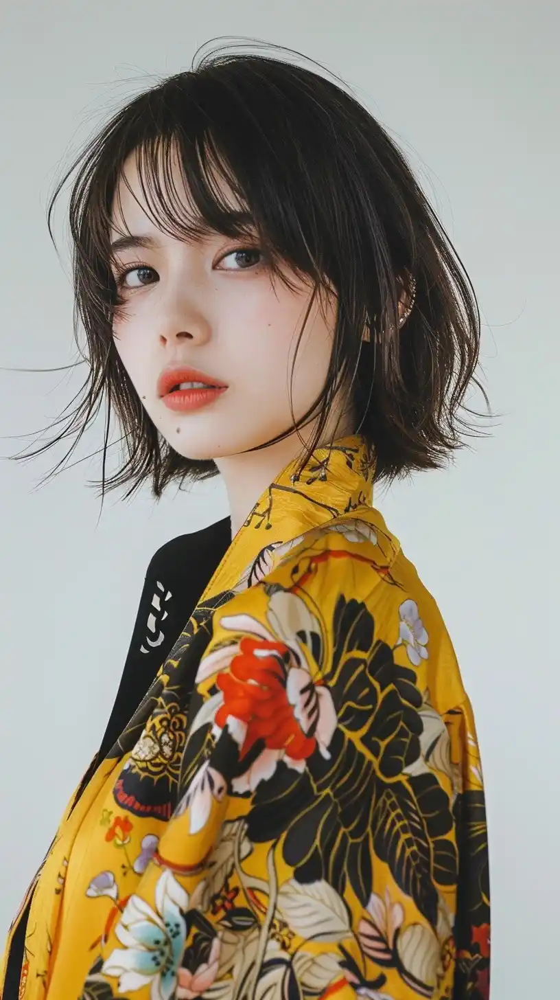 Fashion Model in Studio Midjourney提示词