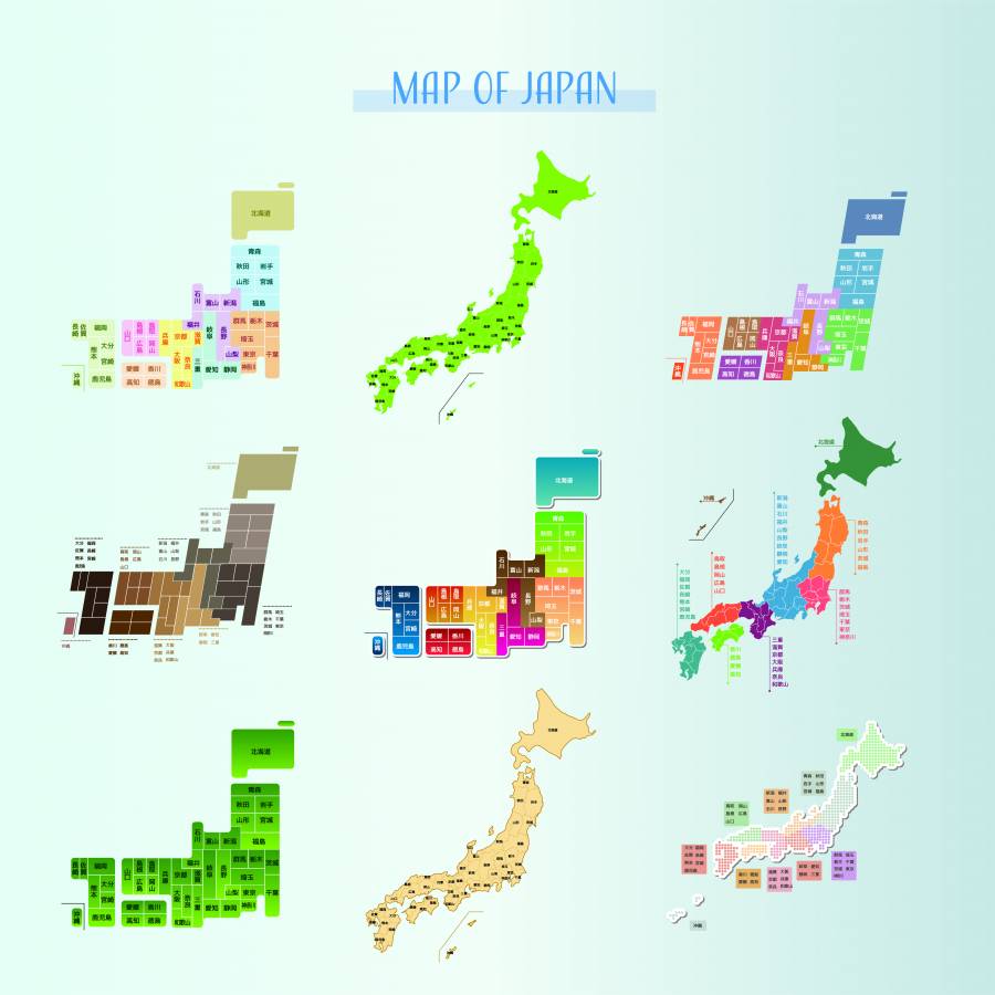 日本地图