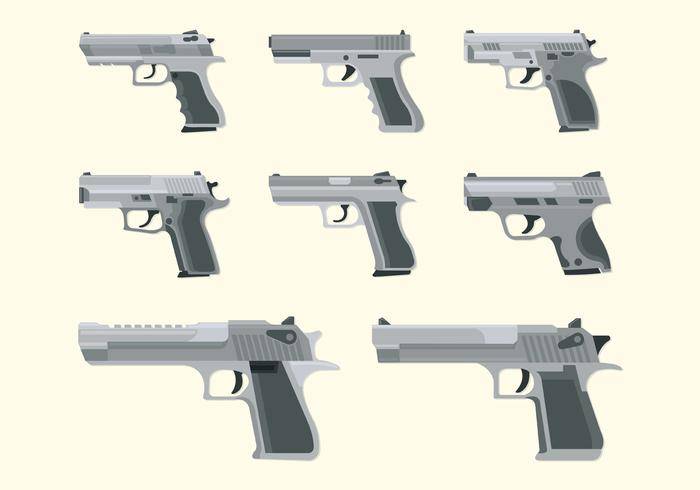 枪Glock向量