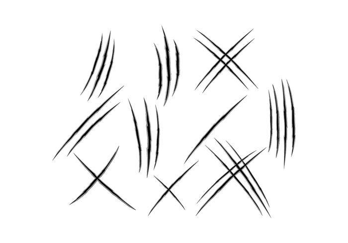 免费划痕标记矢量