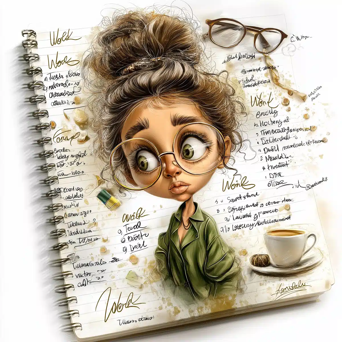 Chaotic To-Do List Design Midjourney提示词