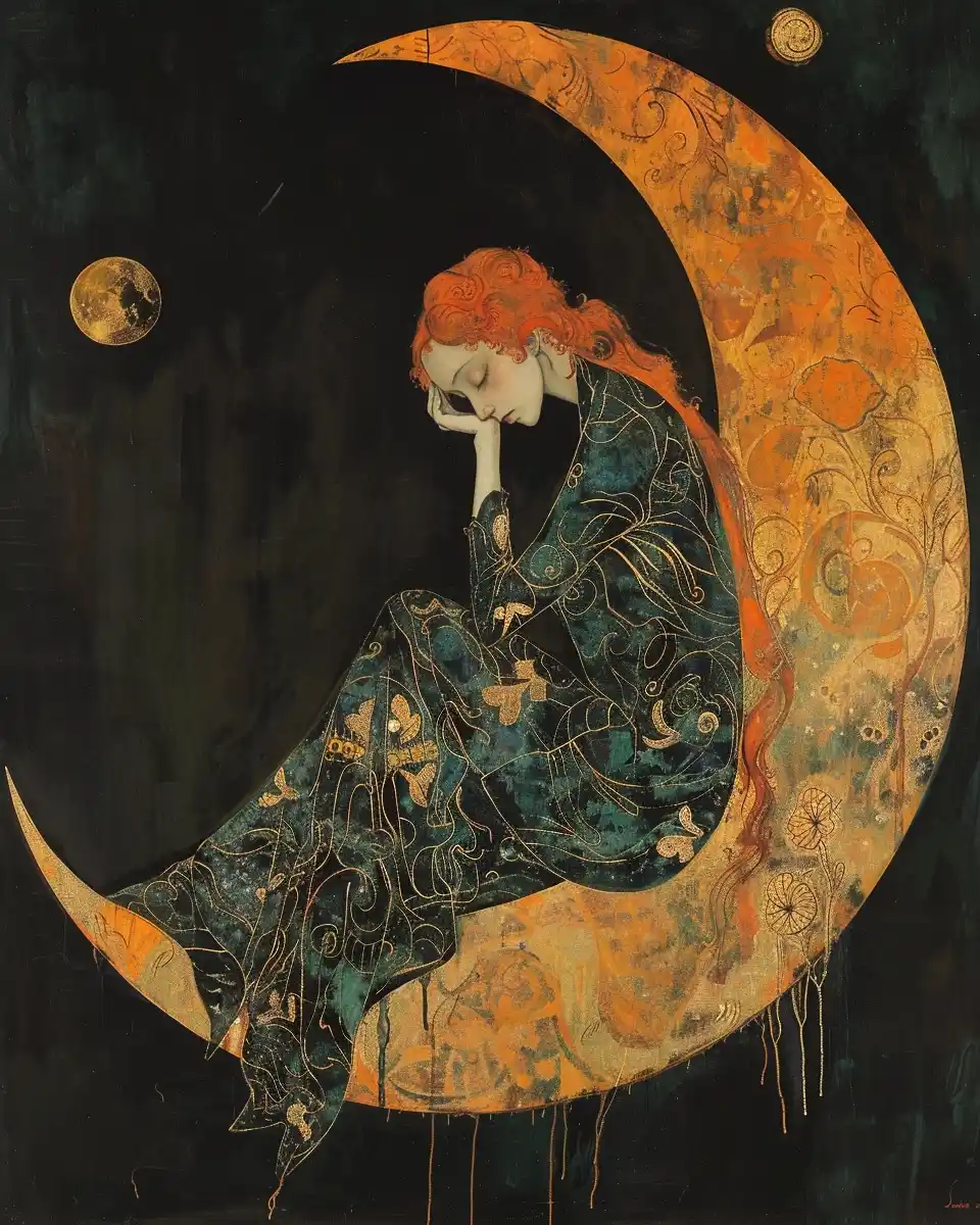 Zodiac Woman by Bakst Midjourney提示词