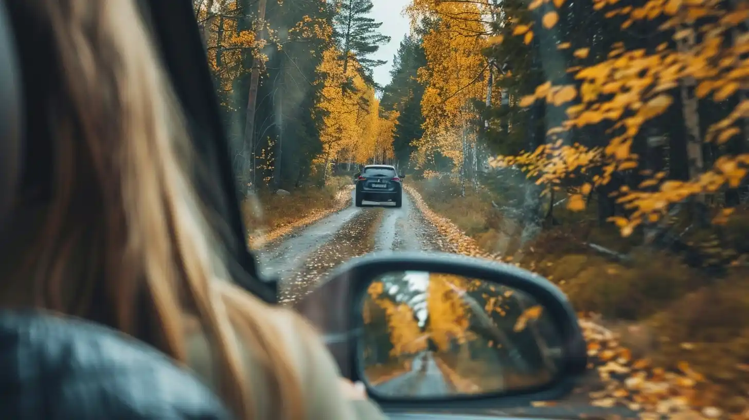 Active Woman Road Trip Norway Midjourney提示词