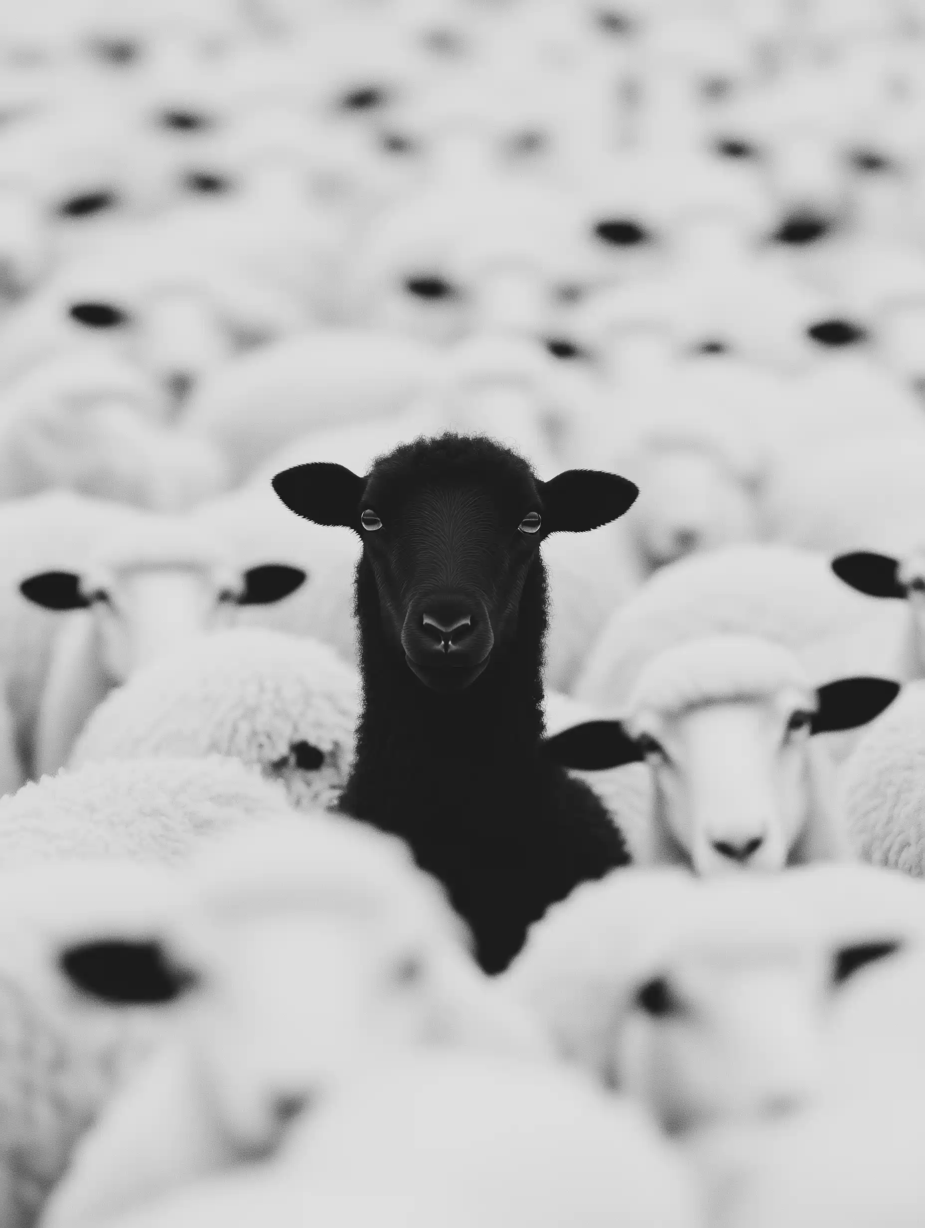 Black Sheep Among Whites Midjourney提示词