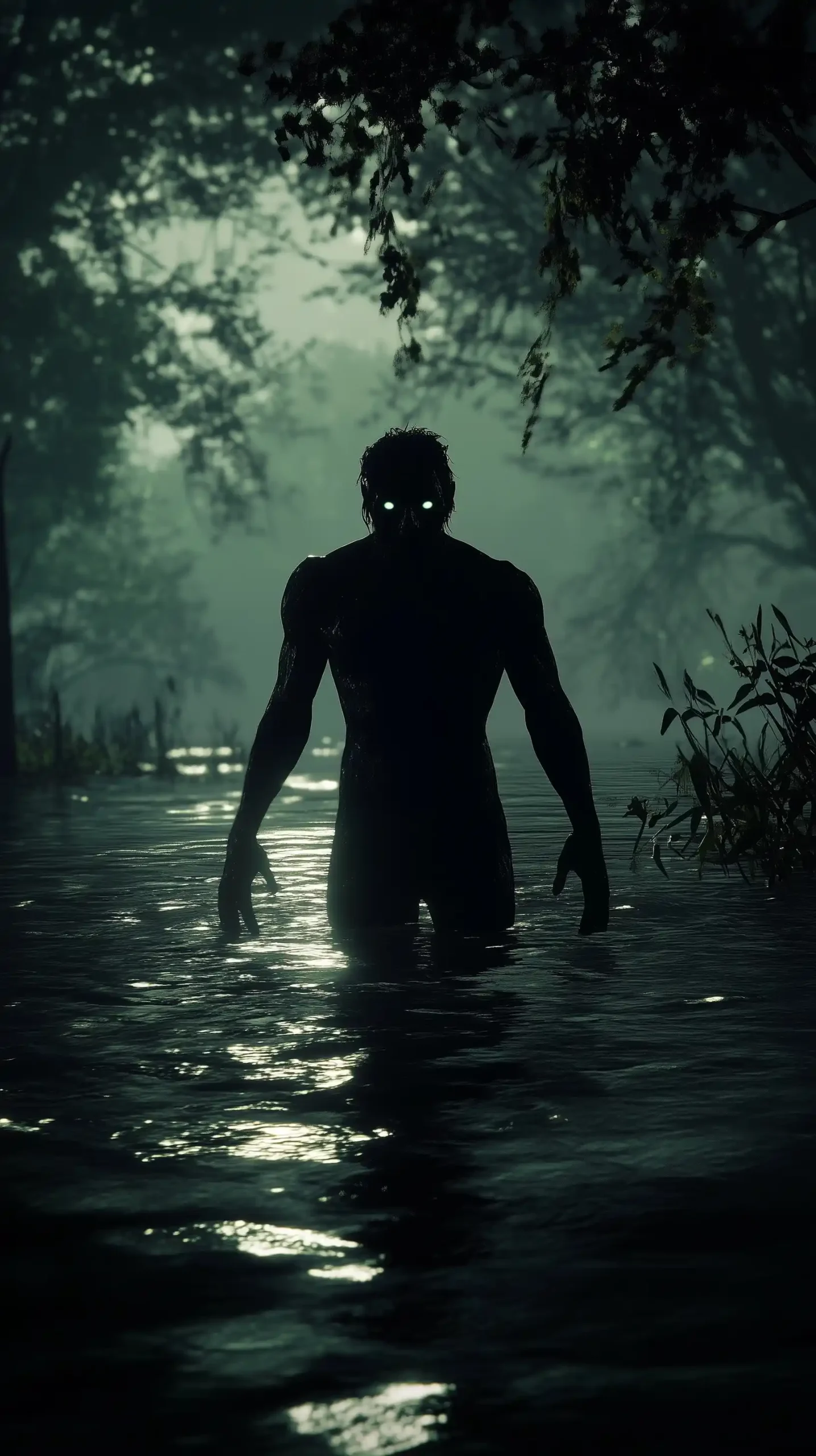 Monstrous Silhouette by River Midjourney提示词