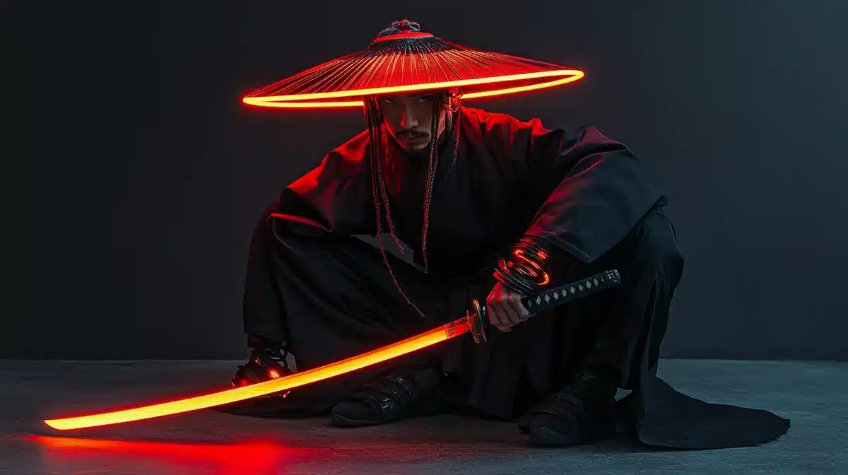 Cyberpunk Samurai Portrait Midjourney提示词