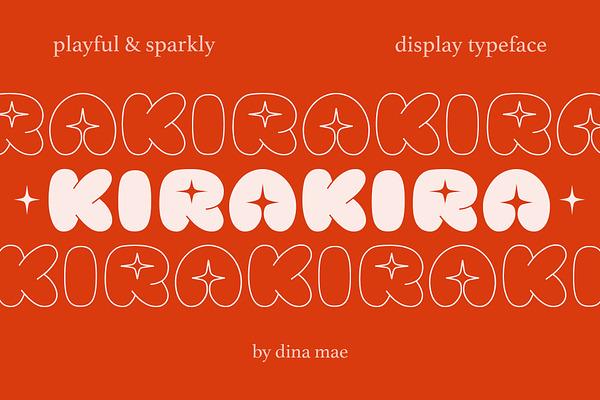 KiraKira Playful Sparkly Typeface