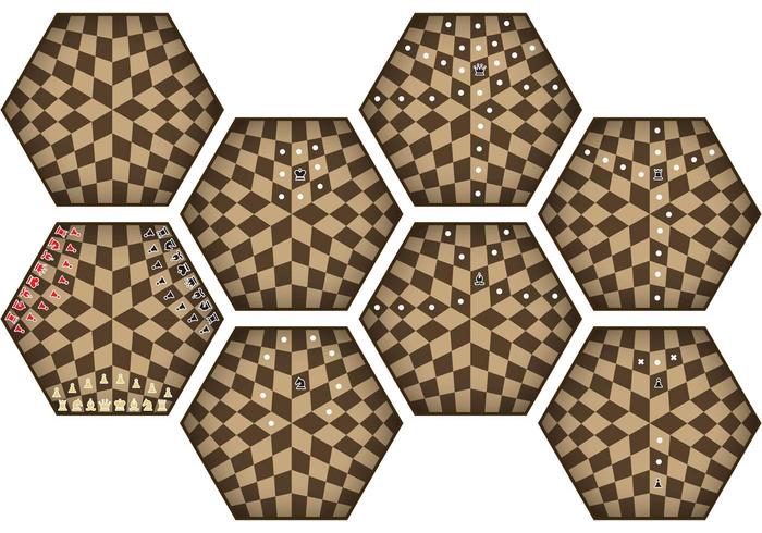 三名棋手运动
