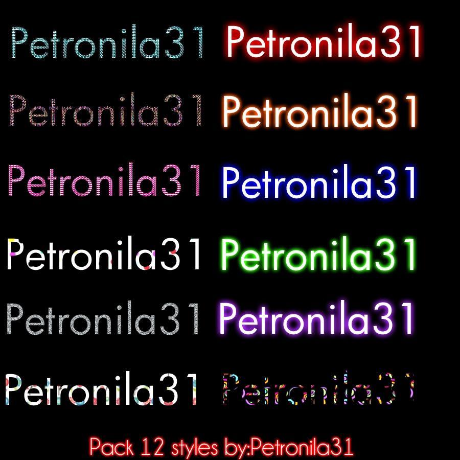 12款字体PS样式