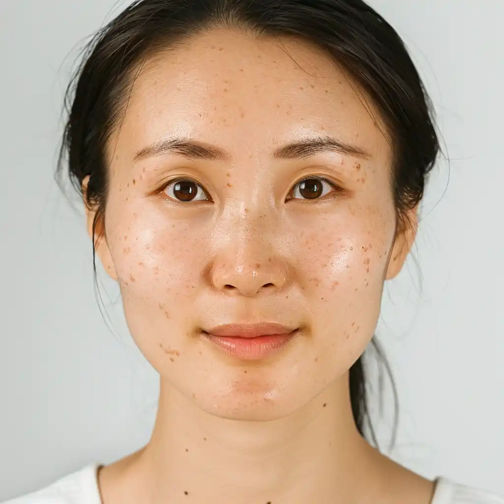 Hyperpigmented Chinese Woman Midjourney提示词