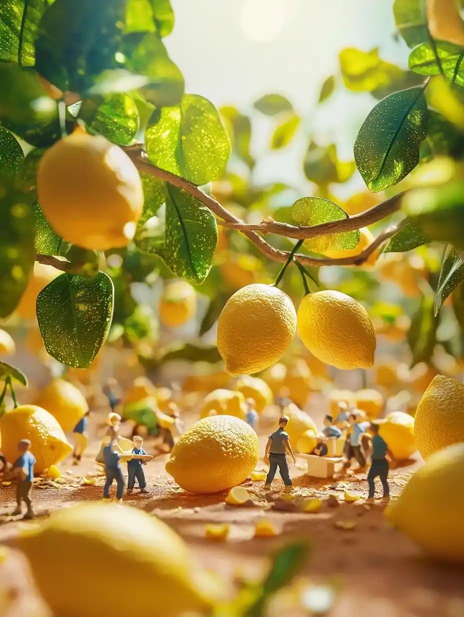 Spring Arrival Under Pomelo Midjourney 提示词生成效果
