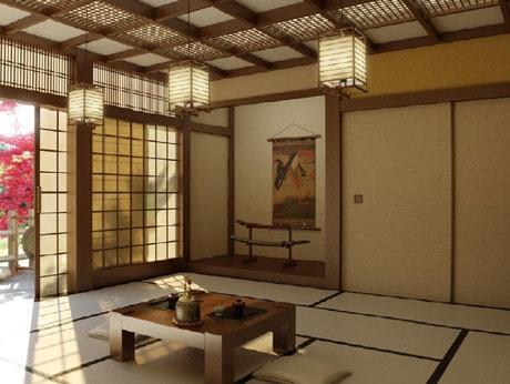 日式樱花烂漫会客厅3D模型