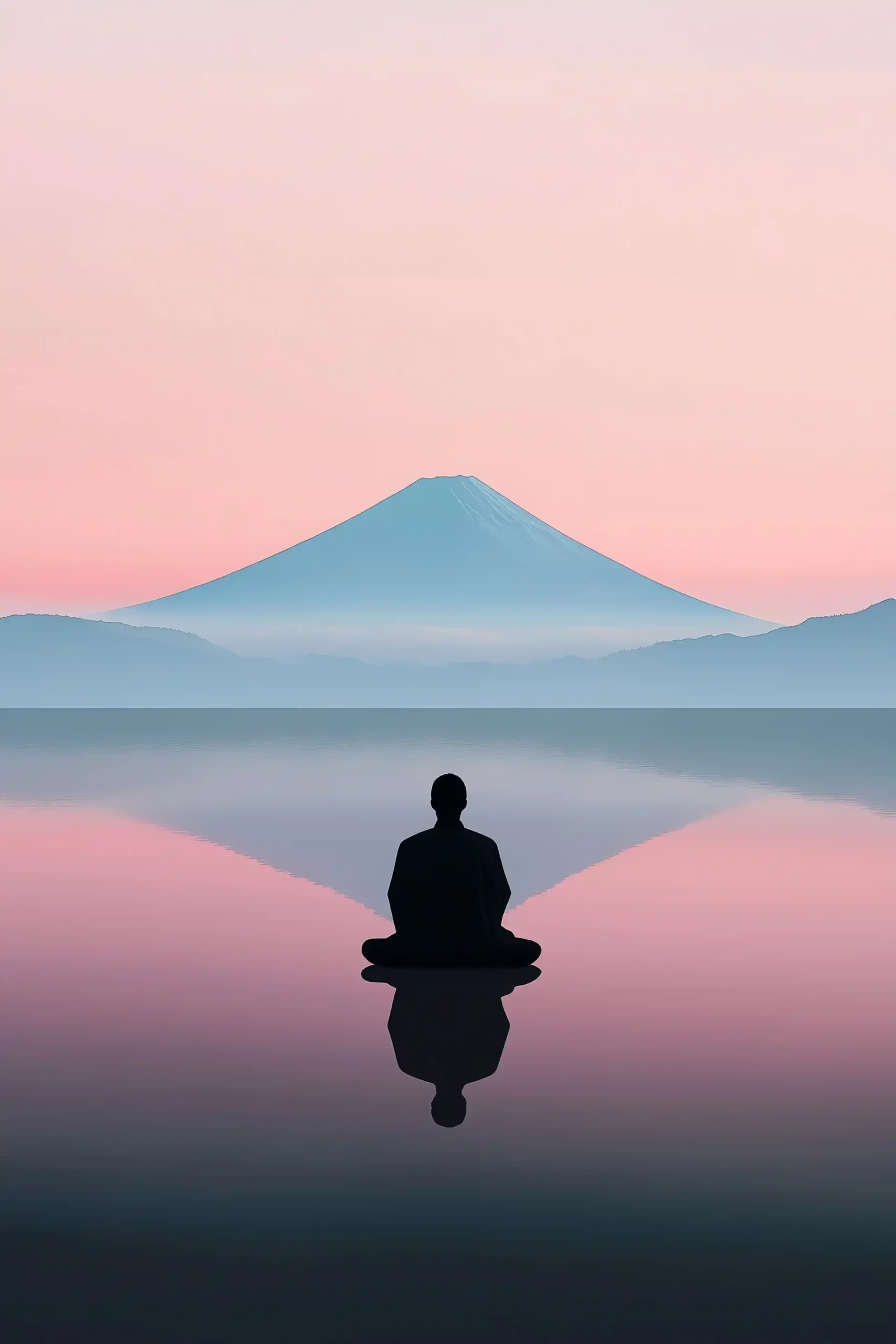 Minimal Japanese Zen Art Midjourney提示词