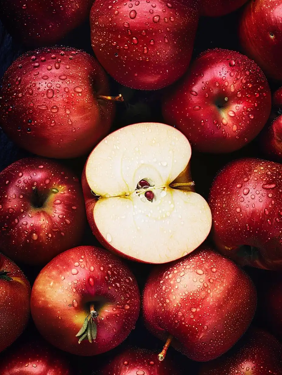 HD Apple Photography Midjourney提示词