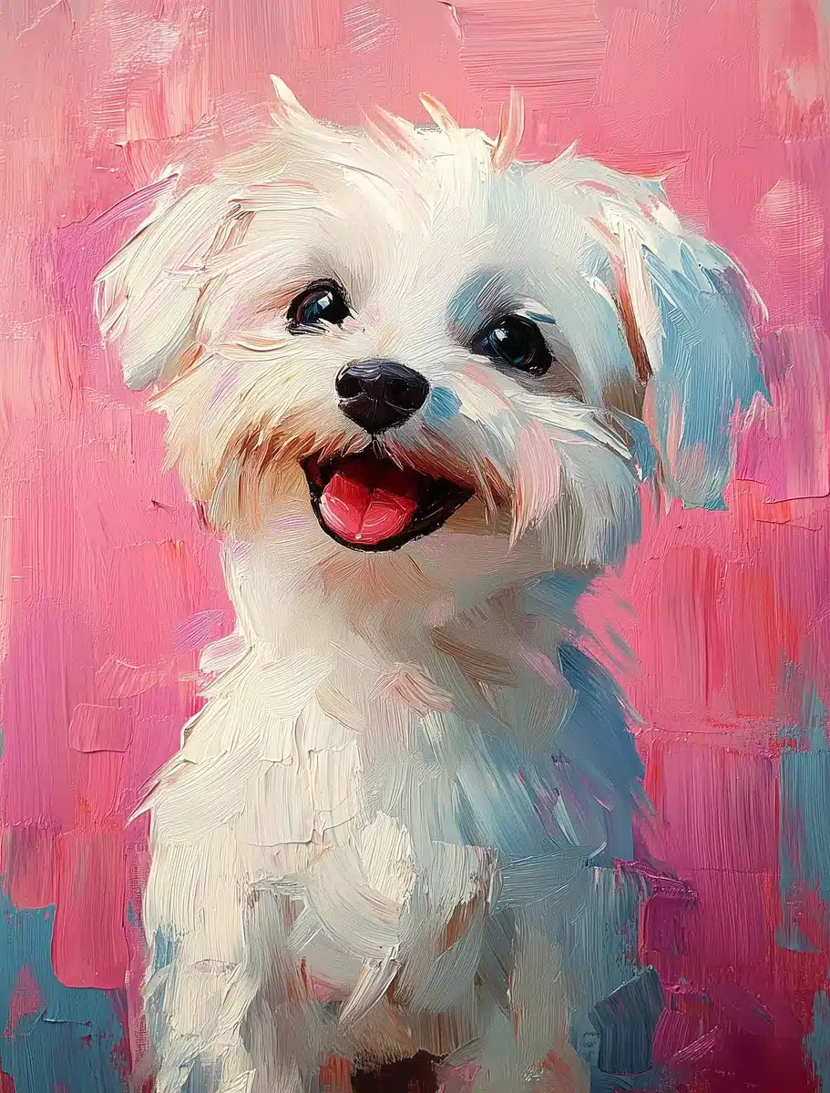 Maltese Portrait in Oil Midjourney提示词