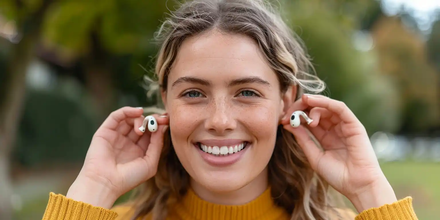 Tiny Hearing Aid Portrait Midjourney提示词